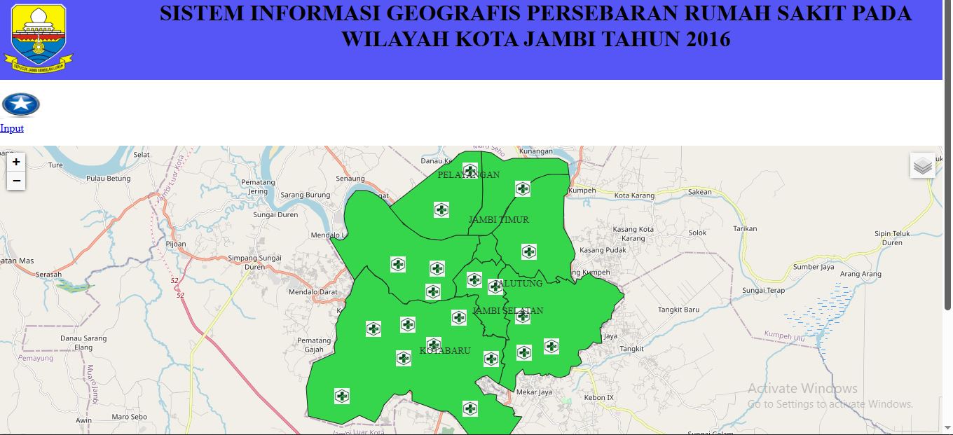 Preview Jambi Web GIS